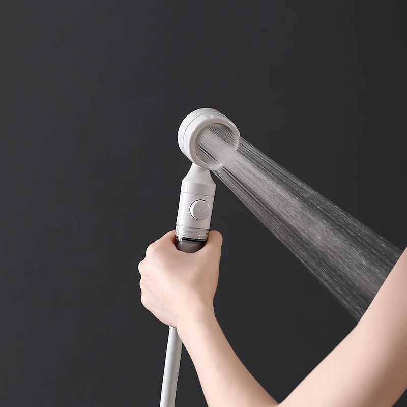 Pressurized Filter Shower Head Water Purifying and Antibacterial Nozzle Portable Shower Head for Traveling Business Trips Hotel C251220