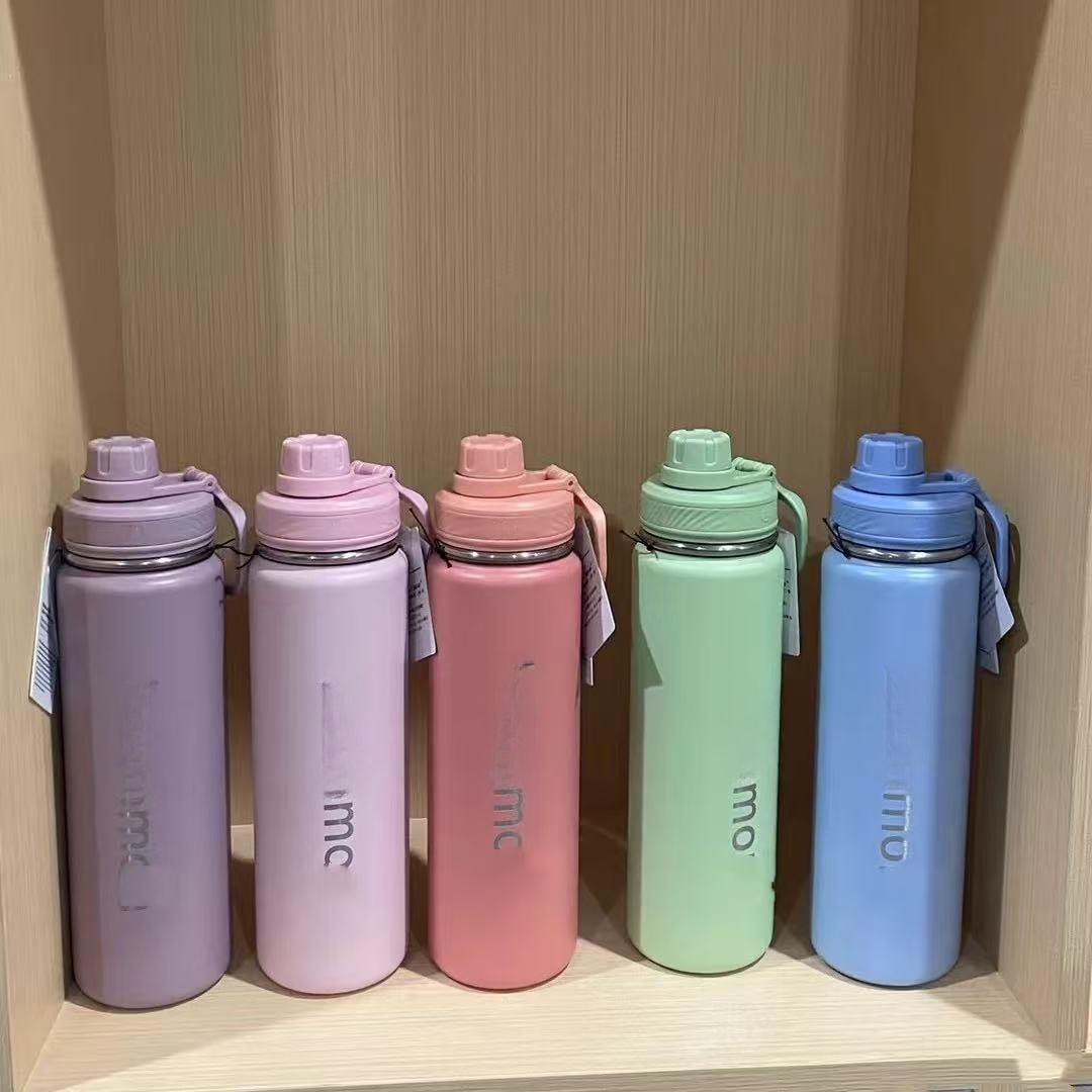 500ML Tumbler Portable insulated steel thermos cup Sports water bottle outdoor travel yoga water cup stainless steel coffee Termos Stylish car cups