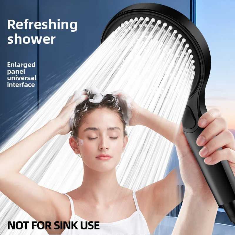 Three-mode vortex booster shower head - High-flow output anti-drop and explosion-proof self-cleaning silicone nozzle C251220