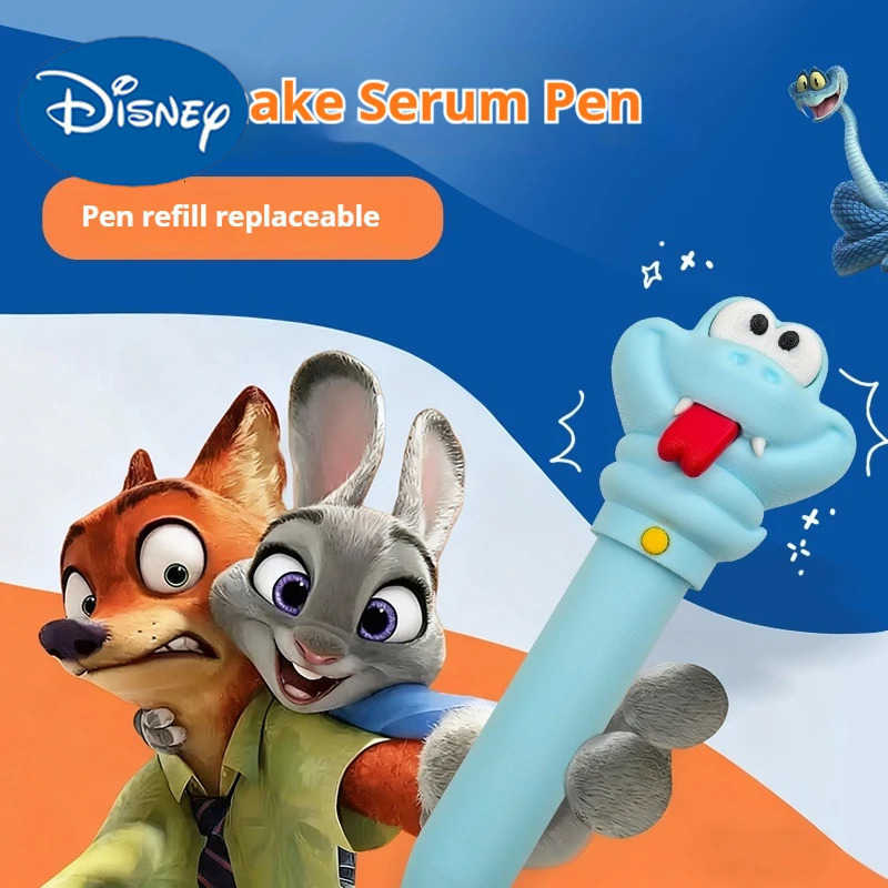 Disney Zootopia 2 Peripheral Gary The Snake Cartoon Serum Pen Gel Pen Backpack Decoration Desktop Ornament Collectible Fun Toy Gift H251220