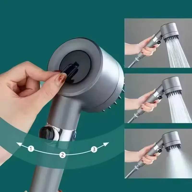 New Shower head Shower Filter with Four Modes Bathroom Accessories Head Massage Shower Accessories Shower Knobs Home Furnishings C251220