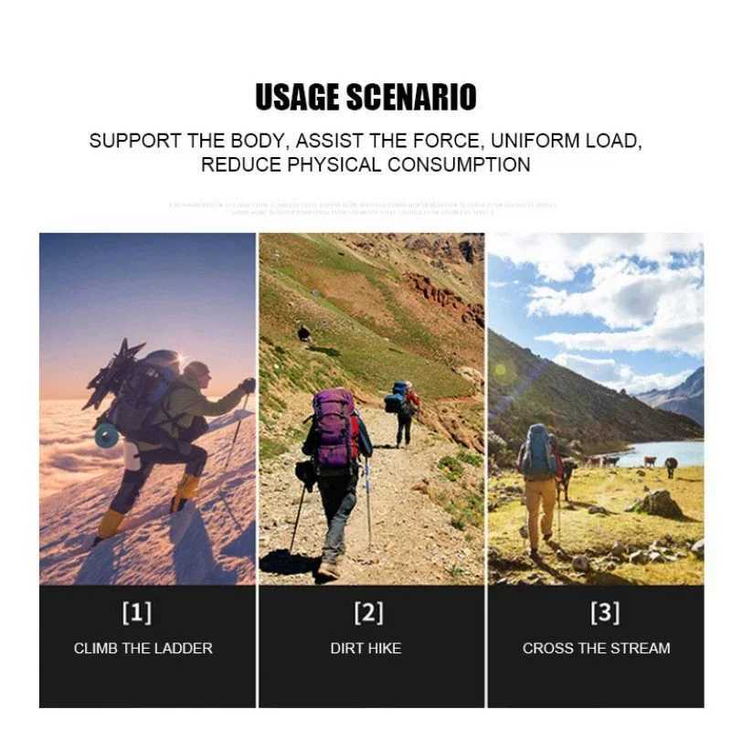 CEOI GWOK New Arrival Multi-functional Walking Stick Perfect Outdoor Companion Five Sections Length 107cm Trekking Poles G251220