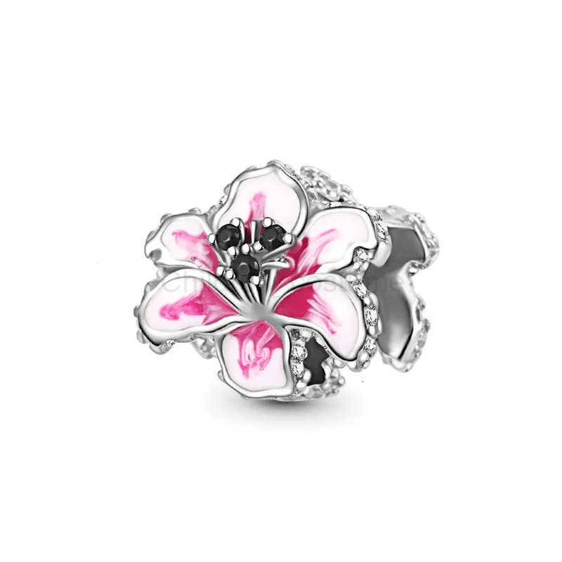 Disney 2026 Spring Hot Selling Butterlfy Flower Cherry Bird Diy Bead Pendant Fit S925 Bracelet Women DIY Jewelry Gift H251220