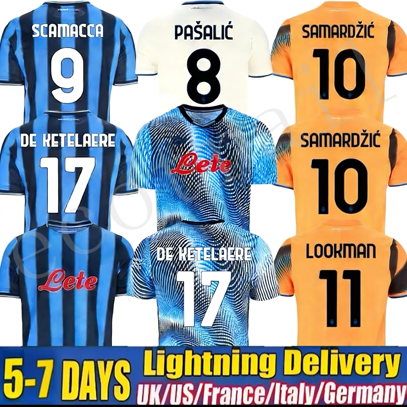 25 26 Atalanta FC Soccer Jerseys LOOKMAN MURIEL ILICIC DE ROON DUVAN ATA BC maglia da calcio 2025 2026 Special men Fans LOOKMAN 2025 KIDS football shirt kits