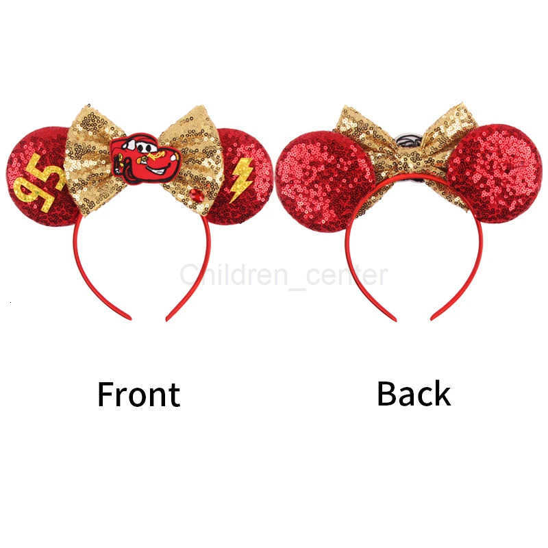 Disney Pixar Cars Ears Headbands for Girls Kid Lightning McQueen Hairband Cars on the Road Mater Headwear Women Hair Accessories H251220