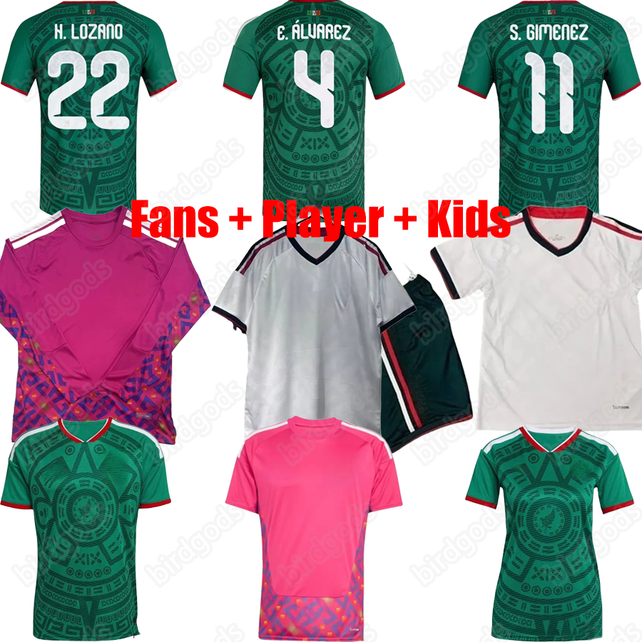 mexico jersey 2026 soccer shirts I.Reyes G.Mora A.Vega S.GIMENEZ CHICHARITO MARTIN A.GUARDADO 26 football Fans Player GK LS Kids Mens Womens Kit uniform