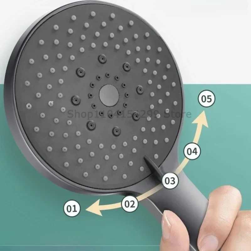 Bathroom Sprayer Shower Head Water Saving Handheld Rain Shower Head Adjustable 5 Modes Shower Bath Head Bathroom Accessories C251220