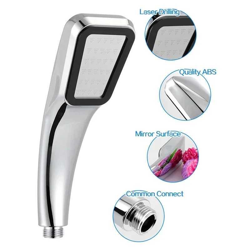 Square 300-hole high-pressure rain shower nozzle shower head water-saving water flow with chrome-plated ABS bathroom accessories C251220