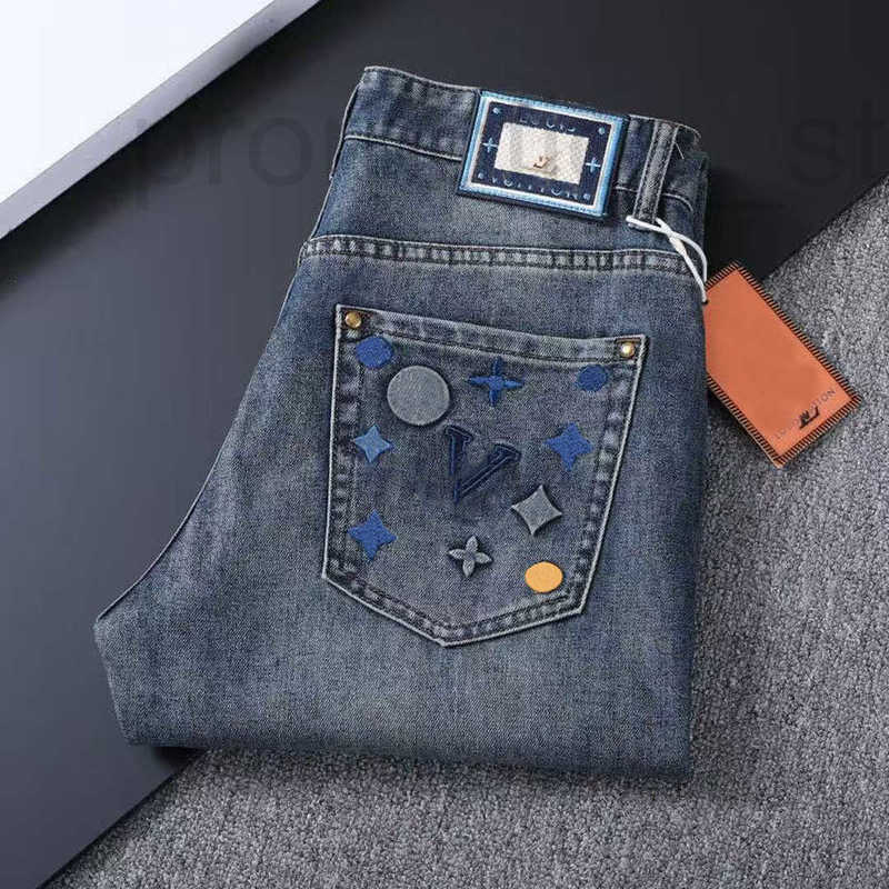 Men's Jeans Designer mirror quality Brand Motorcycle denim Pants 2025 Autumn and Winter New fashion mens baggy jeans loose size MH2P