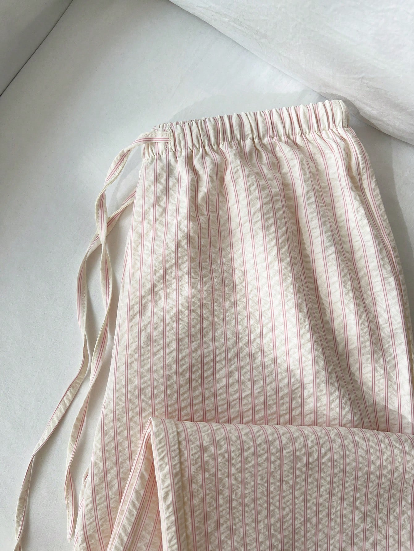 Women's Minimalist Casual Straight Leg Pants - Polyester Ruched Texture Commute Trousers---118