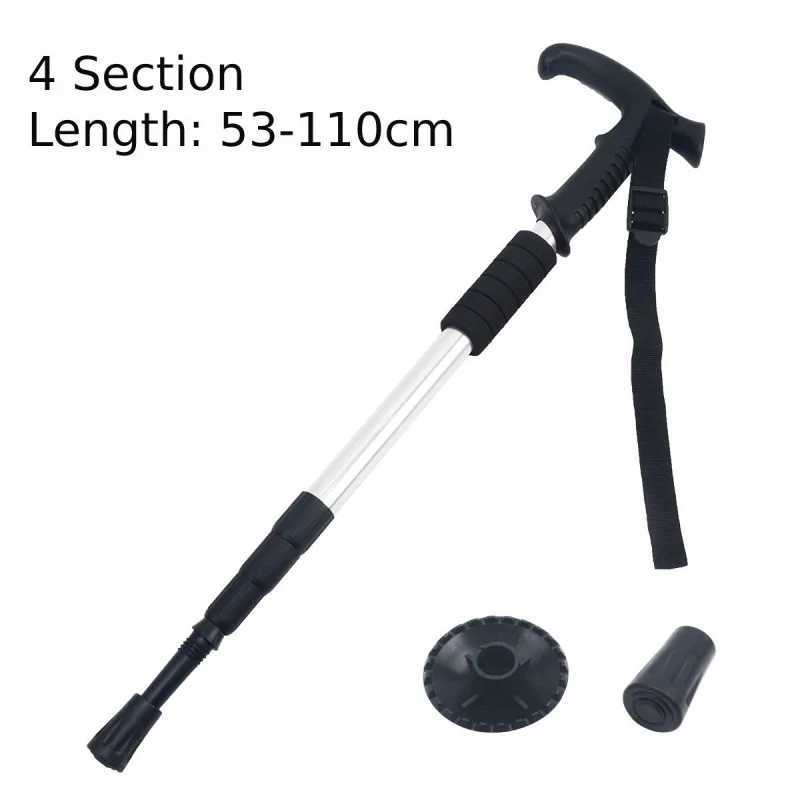 Outdoor Telescopic Trekking Poles Lightweight Aluminum Hiking Pole Men Women Camping Mountaineering Backpacking Trip Cane G251220