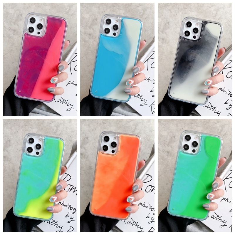 Solid Color Liquid Quicksand Compatible with iPhone 17 Pro Max Case Apple 16 Luminous 15 Full Coverage 14 Export Model
