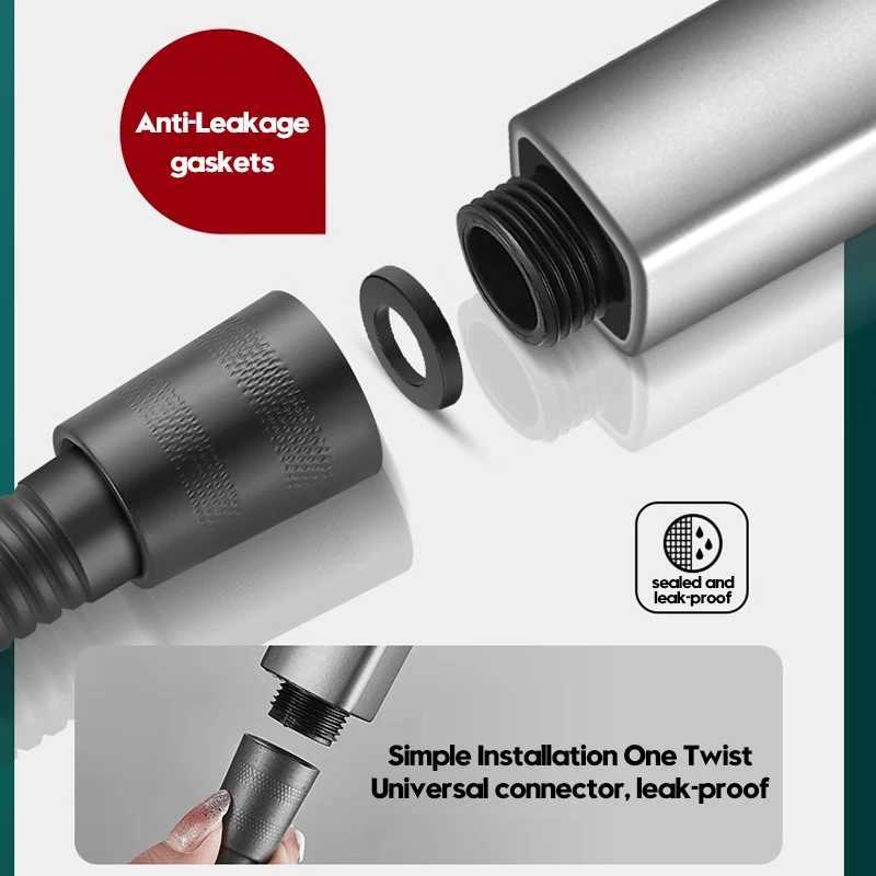 High Pressure Shower Head with Silicone Nozzles 15cm Big Panel Portable 3 Modes Adjustable Shower Head for Bathroom Accessories C251220