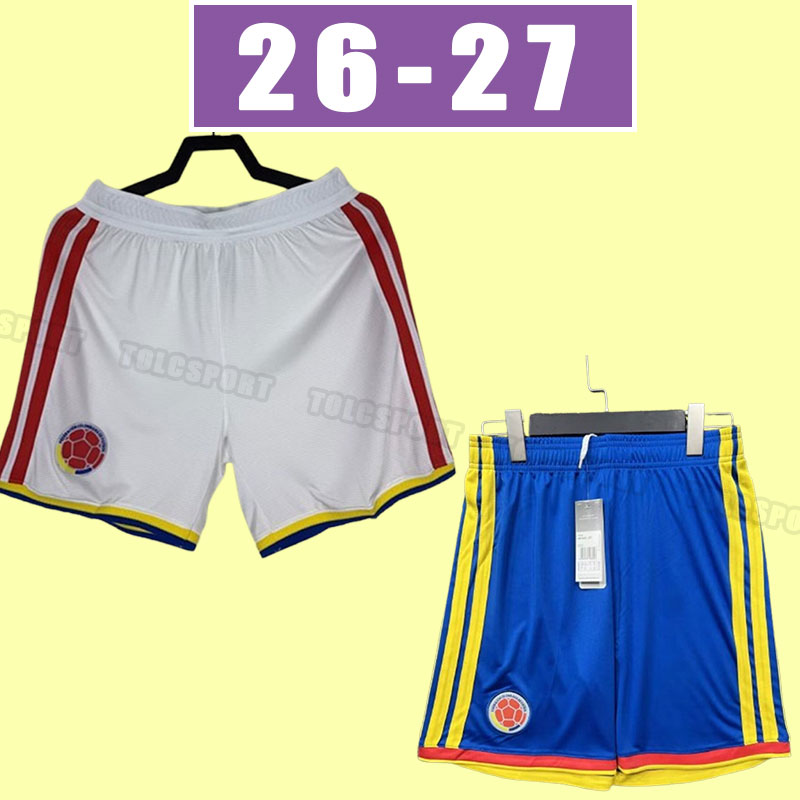 26 27 Centenary Anniversary Colombia AMES Soccer shorts #9 FALCAO #11 CUADRAD GUARIN DUVAN L.DIAZ SANCHEZ National Team VALDERRAMA Football pants player version