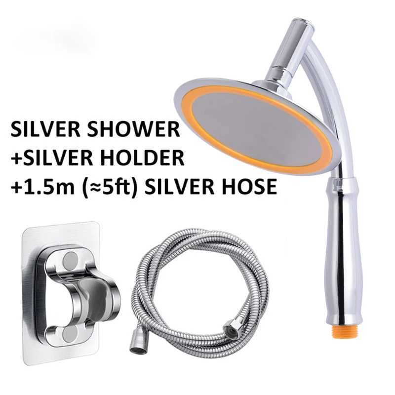 6 Inch High Pressure 360 Degrees Rotation Large Round Big Rainfall Sprayer Bathroom Hand Held Shower Head Accessories Faucet Spa C251220