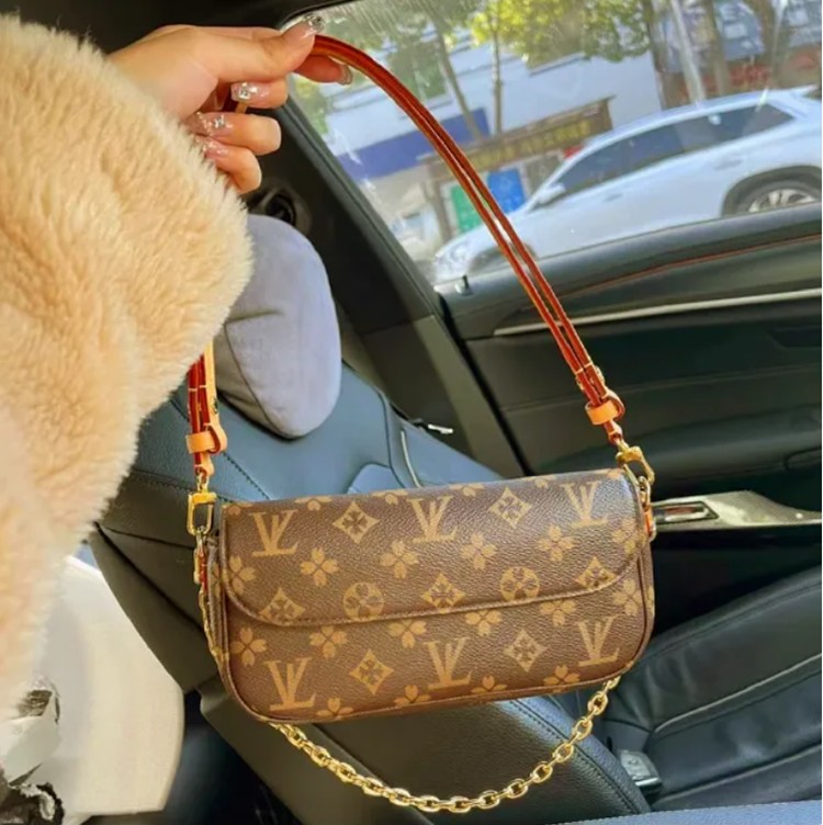 Woman high quality luxurys designer bag fashion women female shoulder handbags leather grace tote bags crossBody Black capacity shopping lvslys ladies purse bags