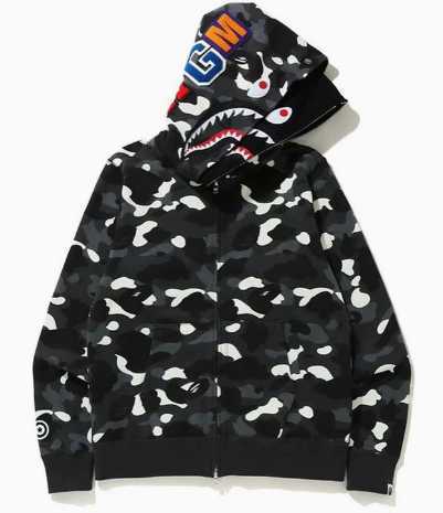 Trendy Brand Head Double Hoodie Mens Cardigan Zipper Lined Loose Jacket L251220