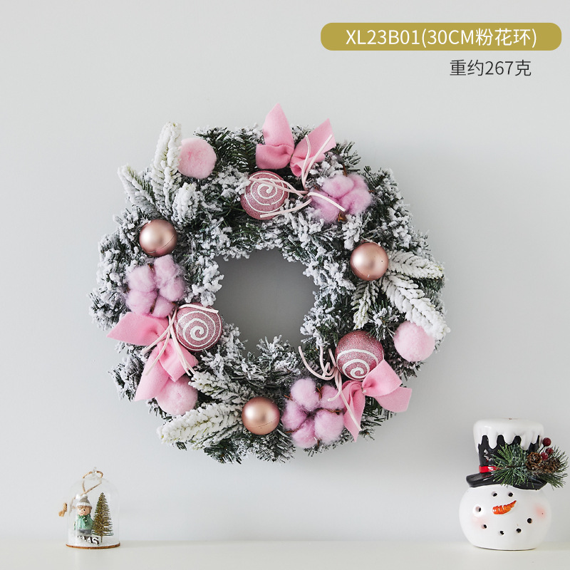Christmas wreath decorations, Christmas decorations for household use, creating an atmosphere, Christmas tree display window ornaments, Christmas wrea