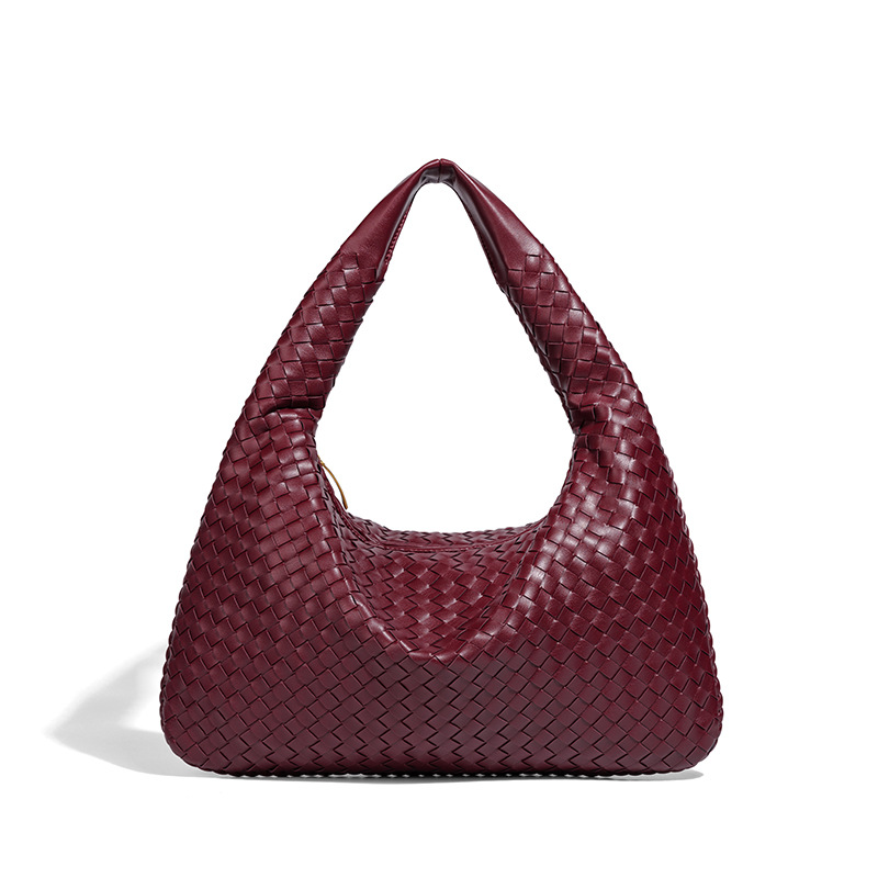 Hot Sale 2026 Handwoven Crescent Moon Bag, Large Capacity Woven Tote for Women Convertible Shoulder Top Handle Underarm Bag