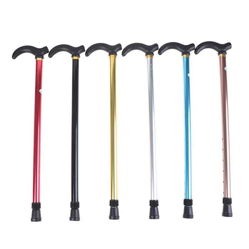 Adjustable Walking Stick 2 Section Stable Anti-Skid Crutch Old Man Hiking Cane G251220
