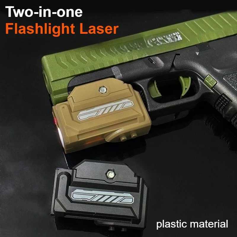 HOT Two-in-one High-intensity Flashlight Laser Pointer Fits 20mm Rail for Toy Airsoft Guns Hunting CS Matches WargamesT251220