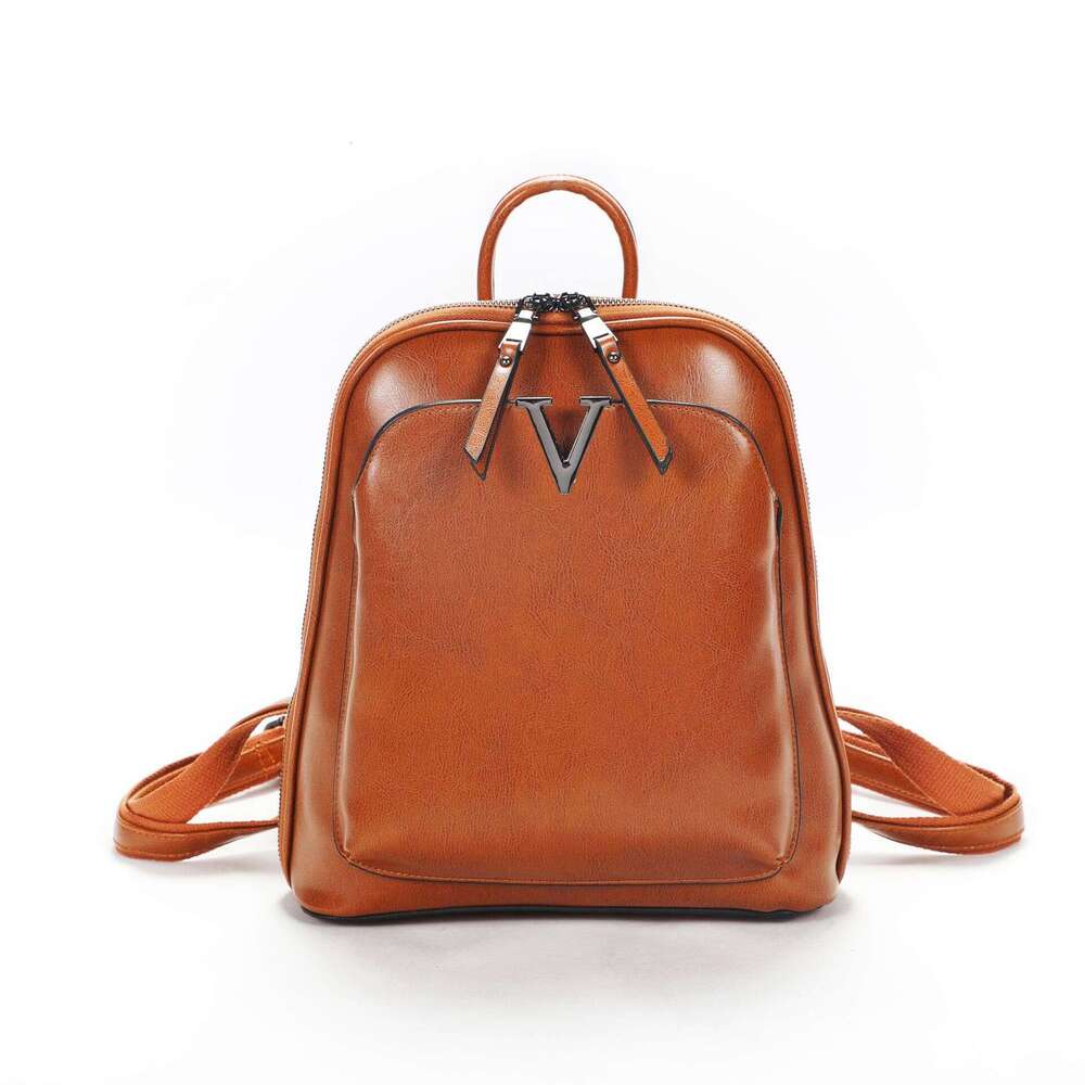 Luxury bag designer handbag Hobo new street trend leather goods solid color small square bag genuine leather car stitching women's backpack