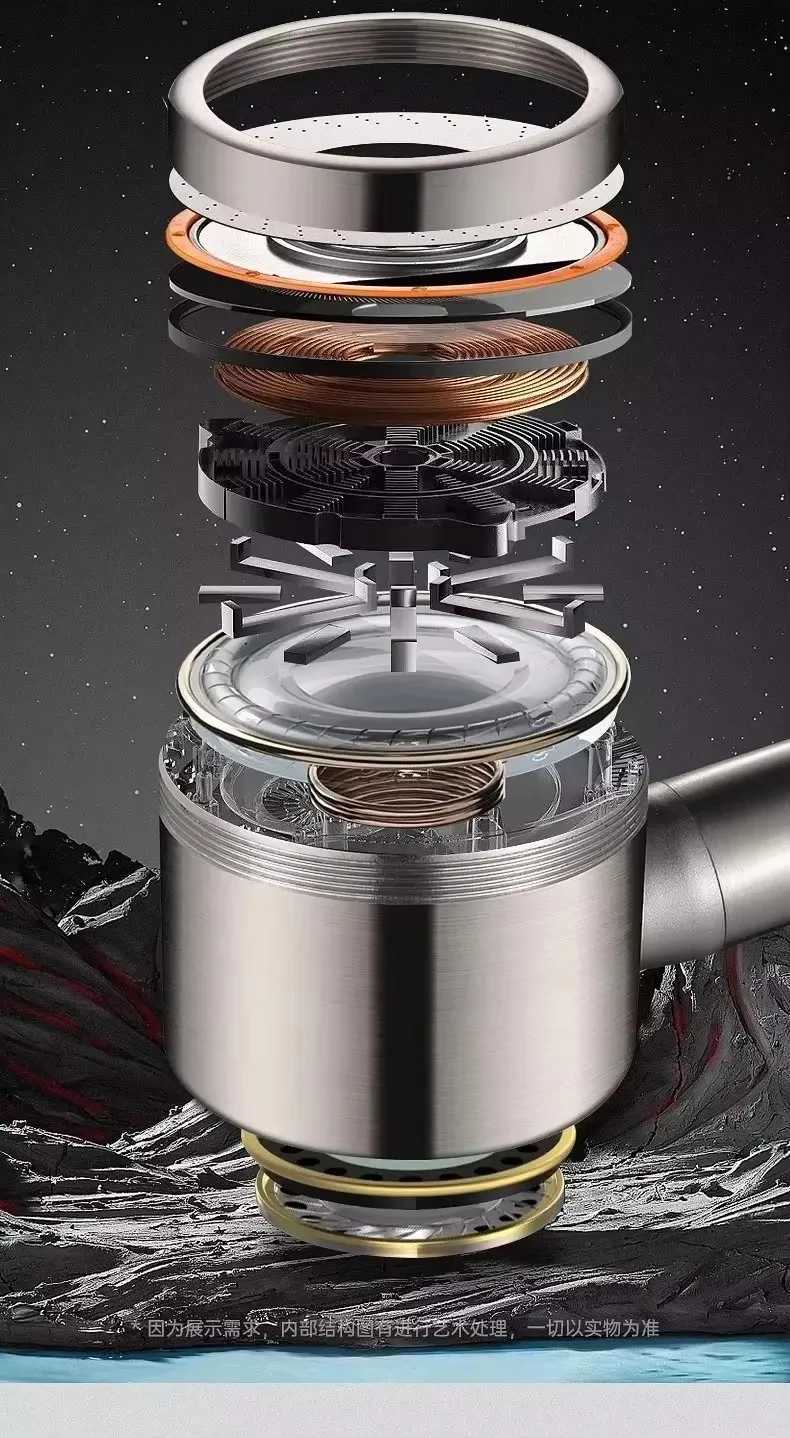 Upgraded 304 Stainless Steel High Pressure Shower Head 3 Modes Large Flow Sprayer Anti-Fall Shower Faucet Bathroom Accessories C251220