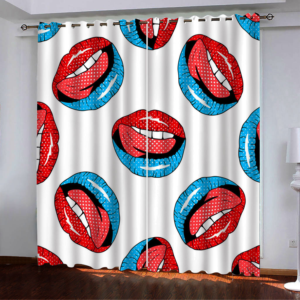 YL-38009 Floral Printed High-Density Blackout Curtain Available for Cross-Border Trade, 3D Digital Printing, Custom Designs Accepted.