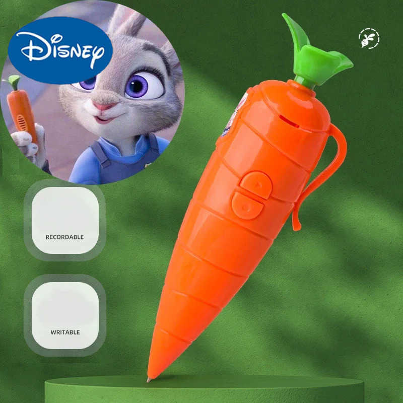 Disney Zootopia Judy Hopps Carrot-Shaped Voice Recording Ballpoint Pen for School and Office Stationery Creative Novelty Stationery H2512201