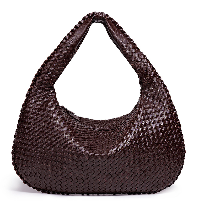 Fashion Bags 2026 European American Style Handwoven Crescent Bag Women's Large Capacity Wide Strap Tote Bestseller Top Handle Purse Free Shipping - view 5