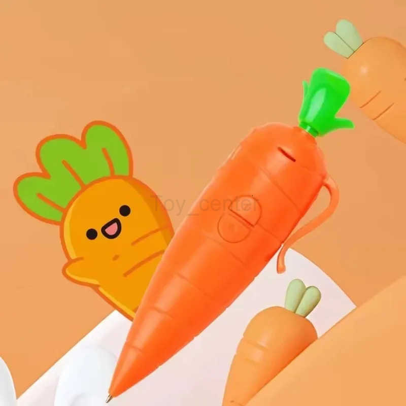 Disney NEW Zootopia 2 Judy Carrot-Shaped 2-in-1 Voice Recorder Ballpoint Pen 60-Second Recording Creative Novelty Stationery H2512201
