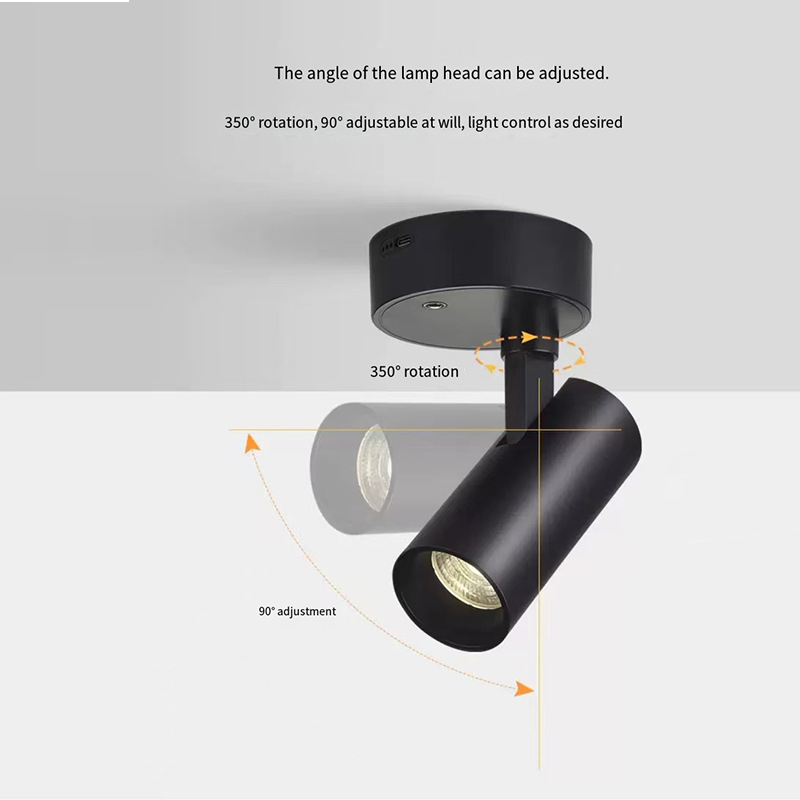 Charging spotlights - wireless remote control, magnetic attachment, track lighting, ultra-bright, no wiring, long battery life, suitable for living ro