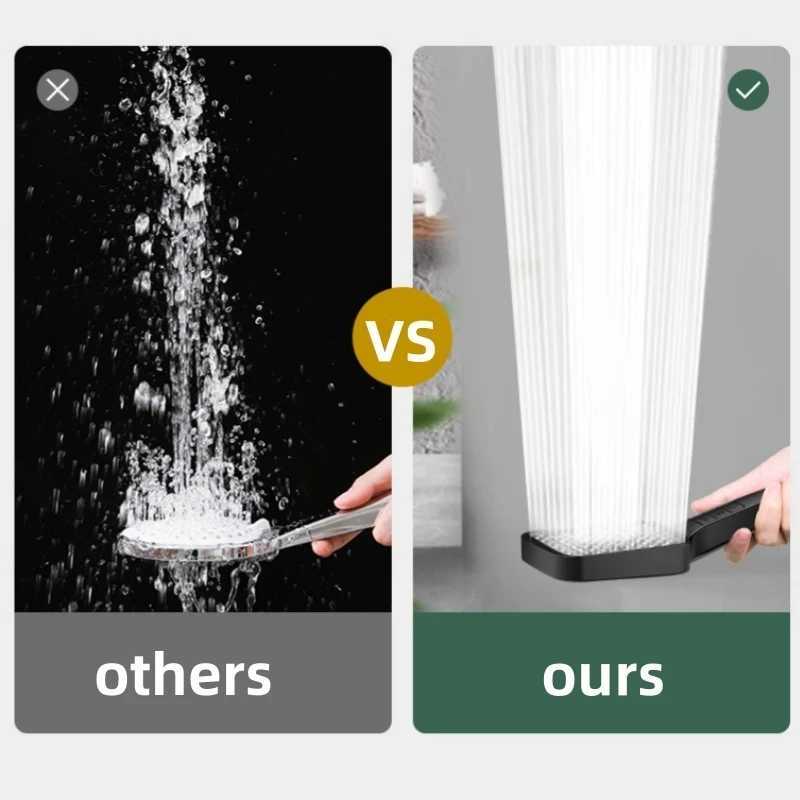 7 Modes Large Shower Head Adjustable One Key Stop Bathroom High-pressure Water-saving Shower Mixer Nozzles Bathroom Accessories C251220