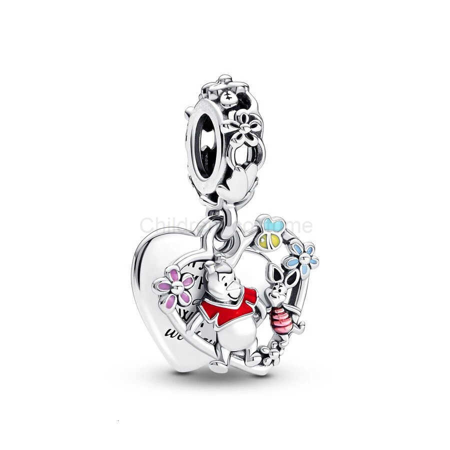 Disney Hot Toys Winnie the Pooh Eeyore Piglet Tigger Dangle Charm Bead fit Original Bracelet Bangle Exquisite Jewelry DIY Accessories H251220