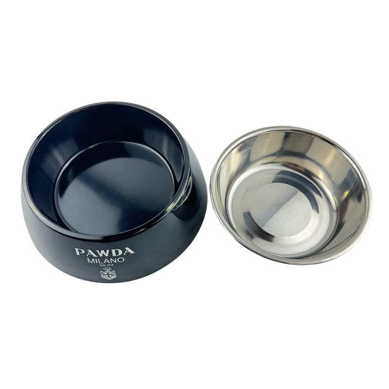 Designer Pet Bowls Luxury PAWDA Dog Bowl, BPA-Free 2 in 1 Food Water Bowl for All Breeds, Non-Skid Bottom, Dishwasher Safe Fashion Dog Accessories J32