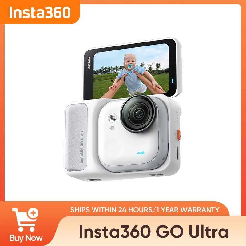 Insta360 GO Ultra 4K60fps Magnetic Action Camera 53g Ultra-Light with 156 FOV and 25 Flip Touchscreen C251220