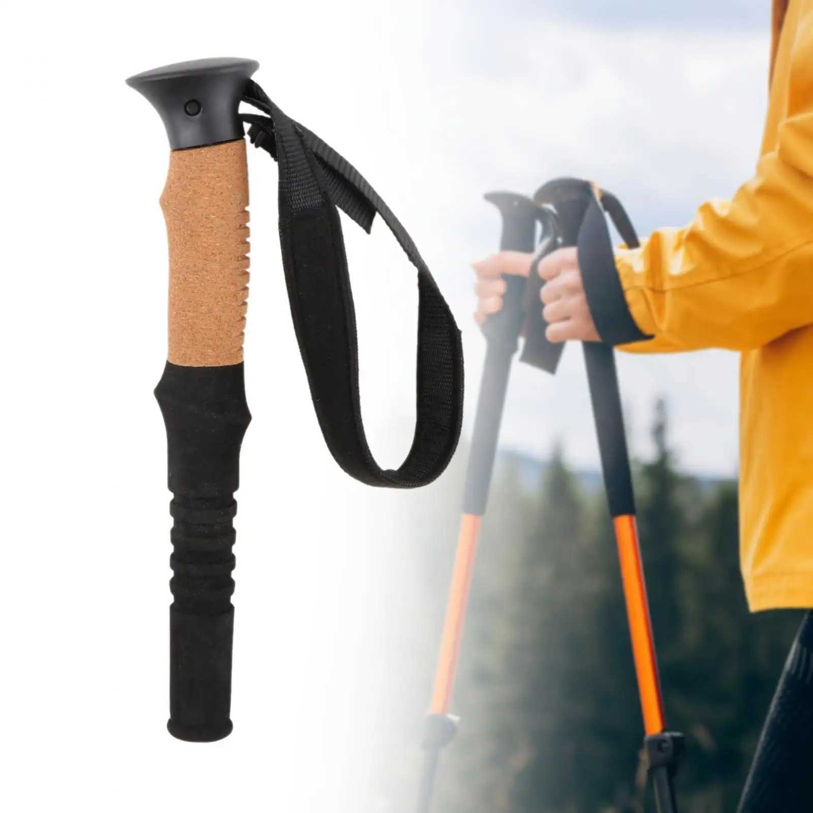 Trekking PoLE HandLE Adapter Replace Crutch for Hiking Climbing Skiing G251220