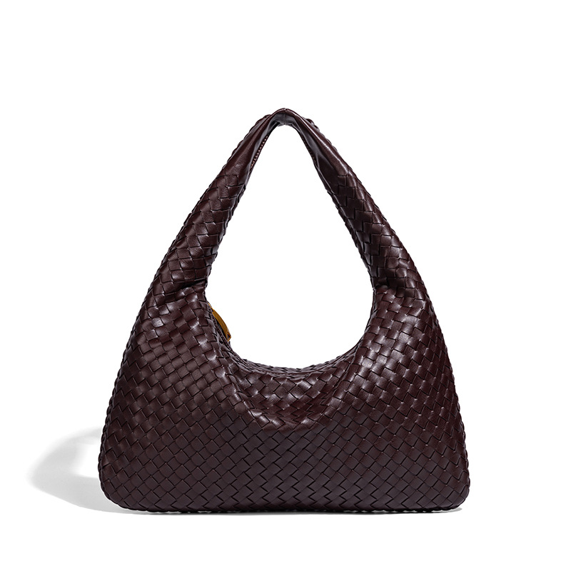 Hot Sale 2026 Handwoven Crescent Moon Bag, Large Capacity Woven Tote for Women Convertible Shoulder Top Handle Underarm Bag