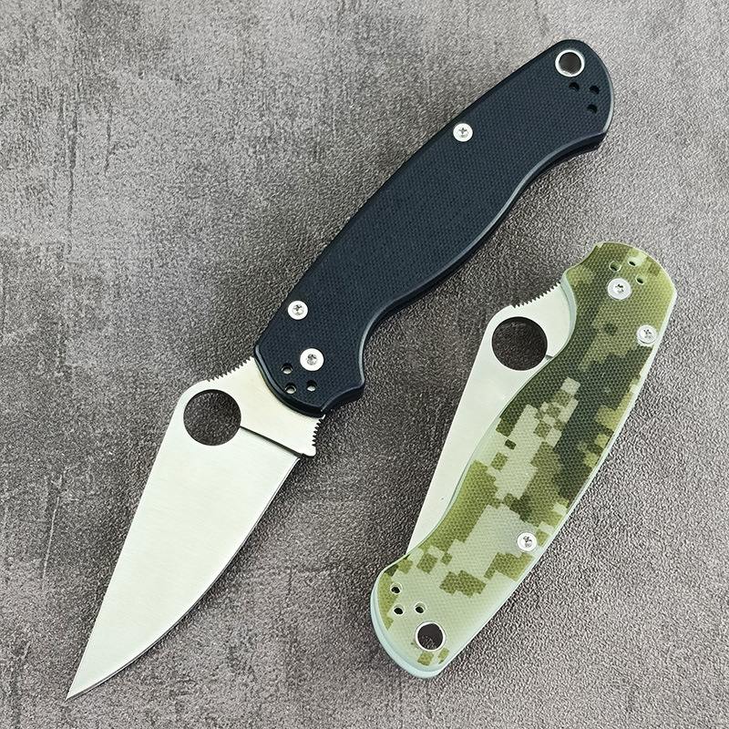 C81 Pocket Knife with 440C Blade G10 Handle Ideal for Outdoor Camping Portable Barbecue and Meat Cutting Practical Fishing Knife