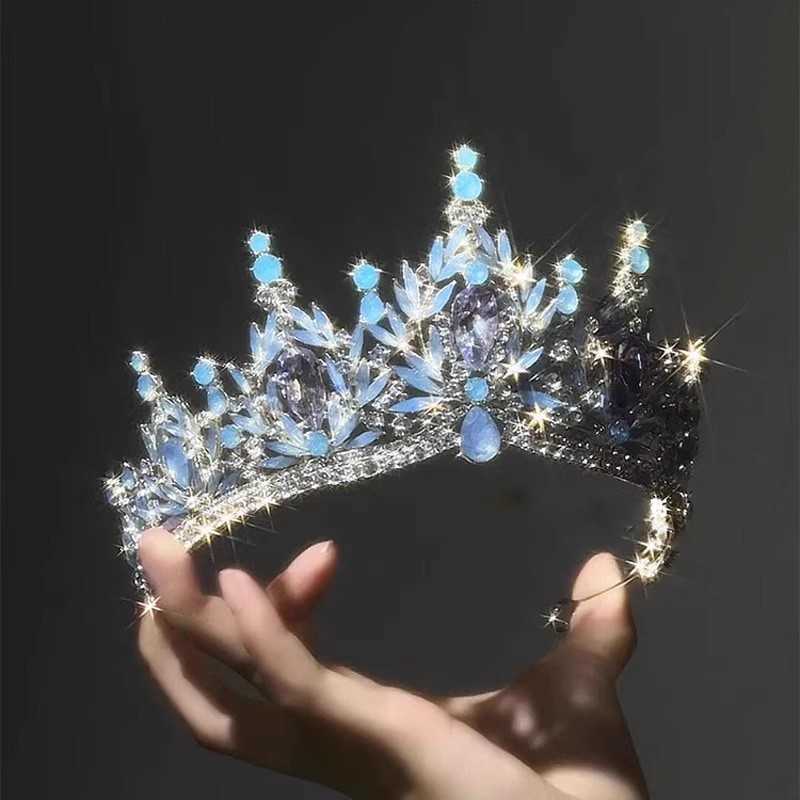 Bridal tiaras and crowns with necklace earring set for Wen Bride jewelry sets Girls wedding crown Party Birthday Gifts X250306