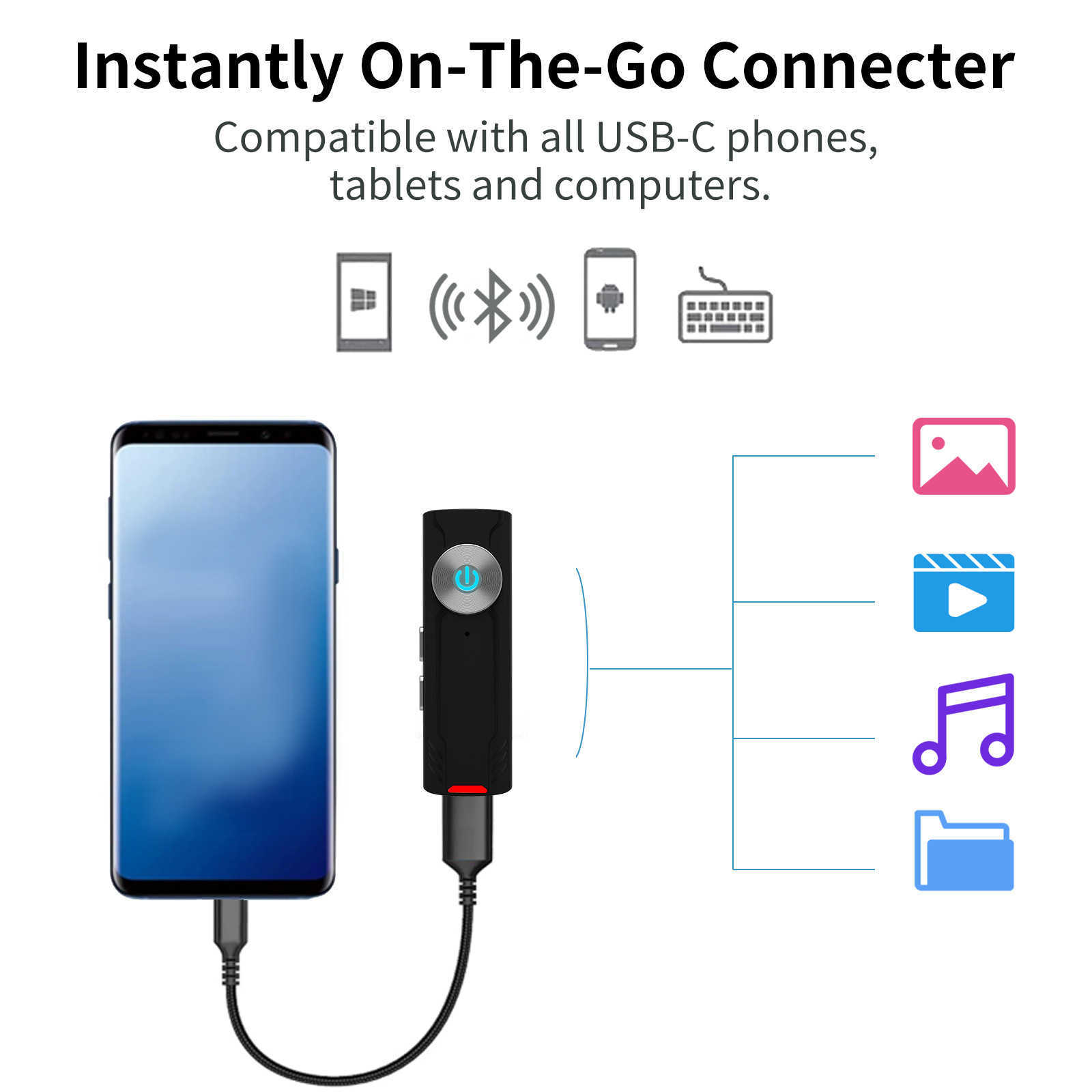 Portable recording device, MP3 player, voice recorder, intelligent noise reduction, high-definition voice control, large capacity L251220