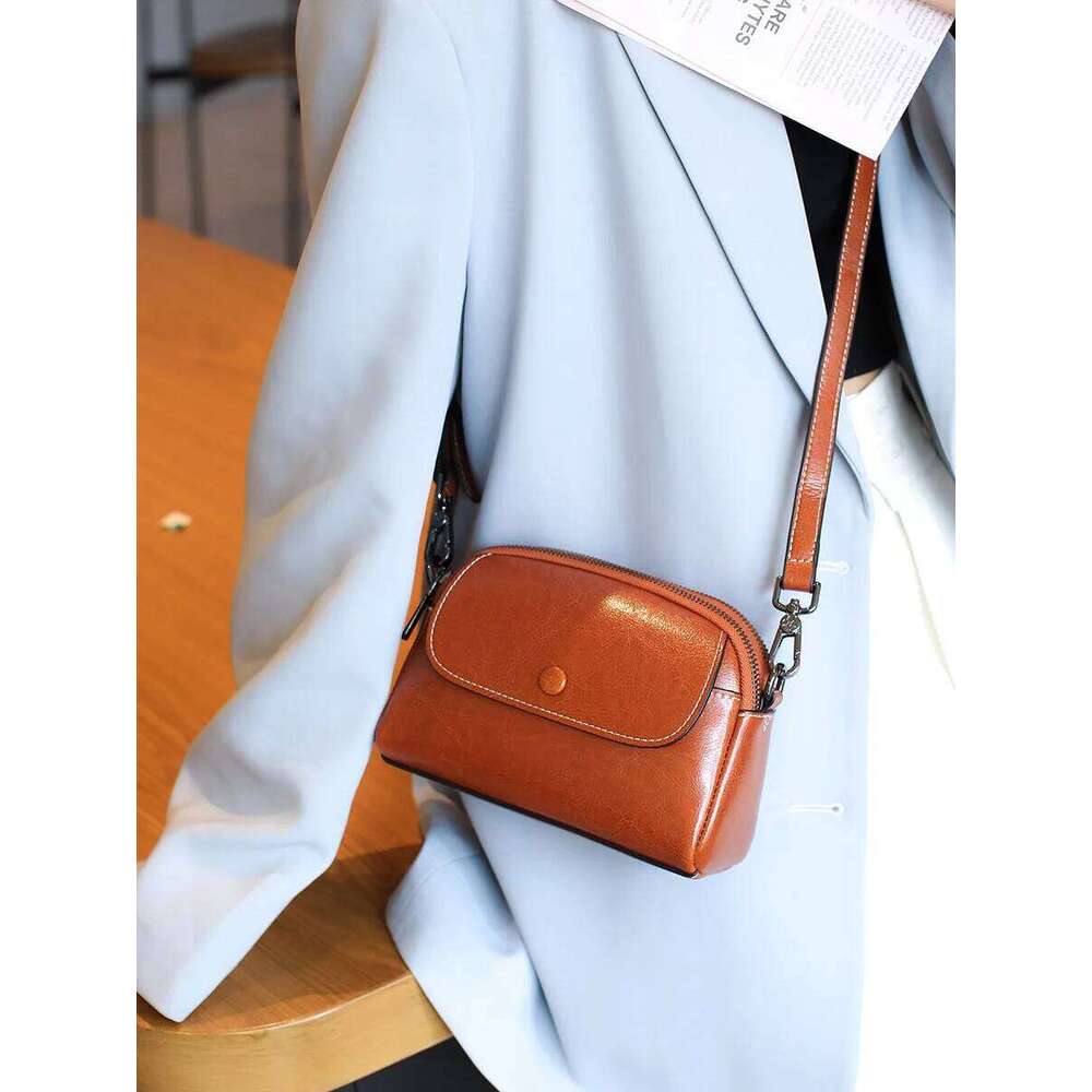 YANATARI Mini Small Genuine Leather Vintage Crossbody Bag Luxury Phone Shoulder Mobile Bag For Women tote bag