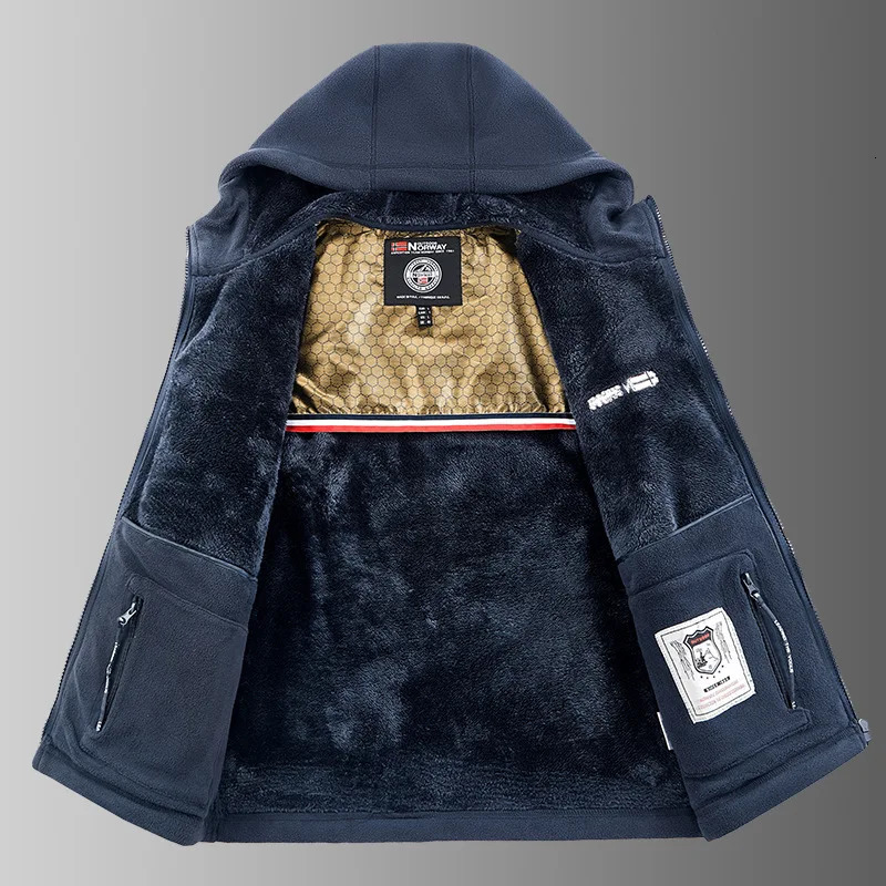 2026 AutumnWinter Mens HighQuality Winter Coat for MiddleAged and Elderly Youthful Fleece Jacket Warmth in Norway 251219