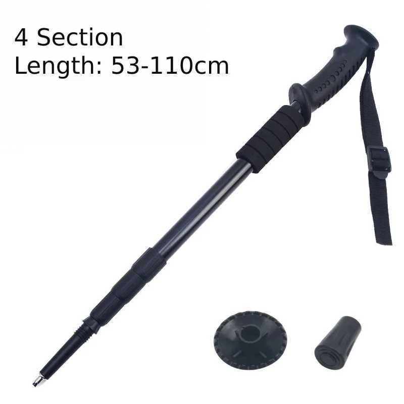 Outdoor Telescopic Trekking Poles Lightweight Aluminum Hiking Pole Men Women Camping Mountaineering Backpacking Trip Cane G251220