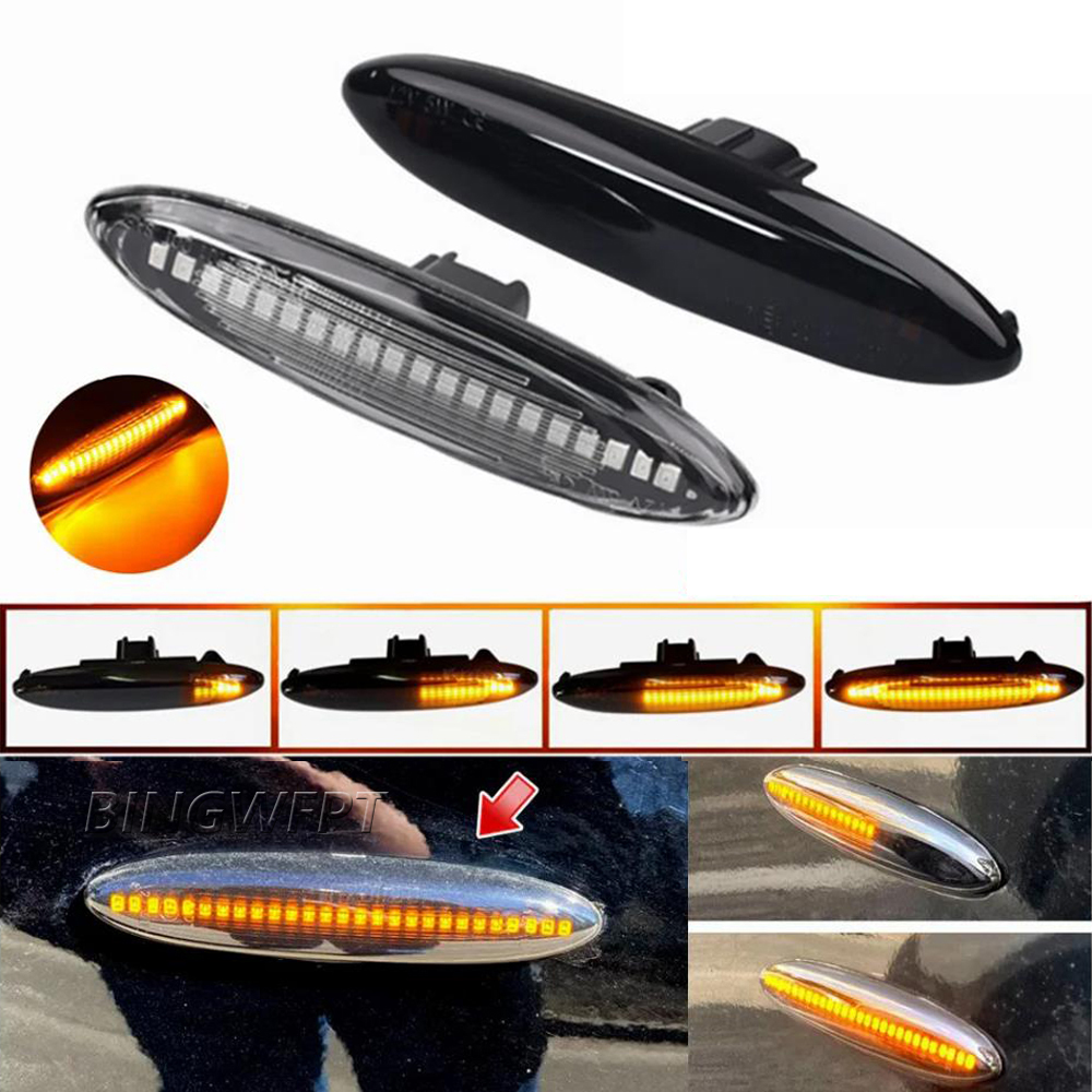 For Toyota Highlander XU40 2008-2013 LED Side Fender Marker Turn Signal Indicator Light 2PC