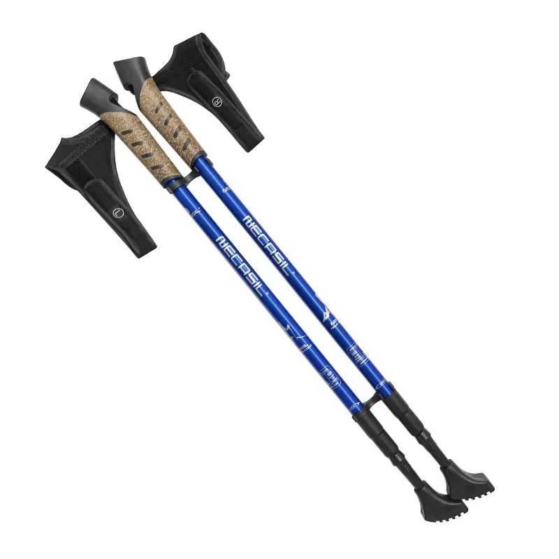 Nordic Telescopic Walking Poles 2PcsTrek Pole Aluminum Alloy Shooting Cane Strong Locking Walking Pole Lightweight Hiking Cane G251220
