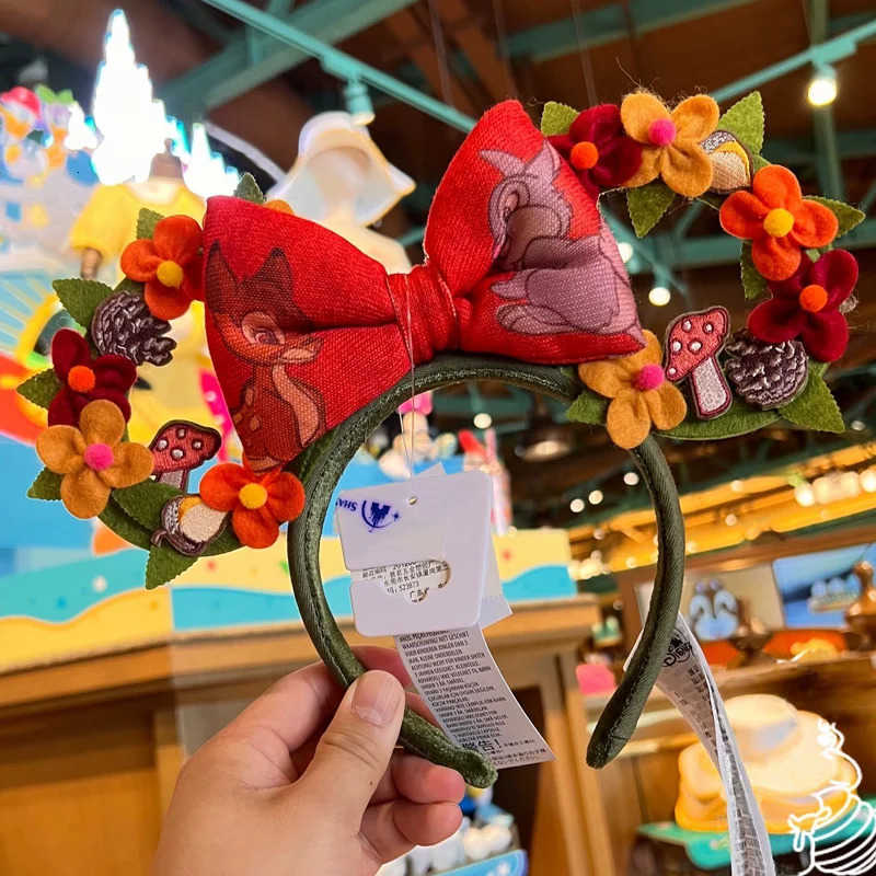 Disney Ear Headband For Women Disneyland Mickey Headband Adult/Child Plush Sequin Cosplay Girls Accessories Birthday Gifts H251220