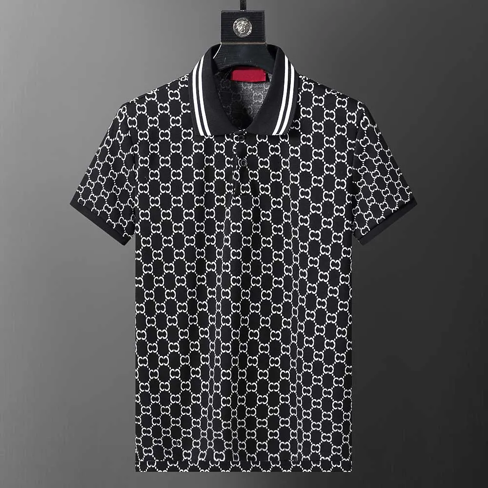 polo shirt Luxury brand men's designer classic solid color business men's POLO shirt top Fashion play fashion father shirt clothing anime T-shirt M-3XL a2