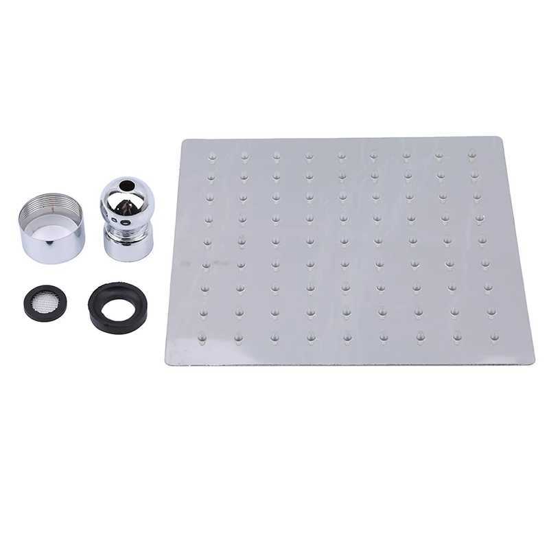 High Quality 10/8/6 Inch Stainless Steel Ultra-Thin Waterfall Shower Heads Rainfall Shower Head Rain Square Round 2024 New C251220