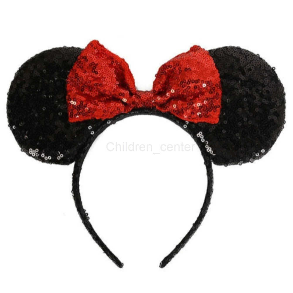 Disney Handmade Mouse Ears Headband for Women and Girls Polka Dot Bow Minnie Ears Costume Accessories Hair Hoop Party Headwear H251220